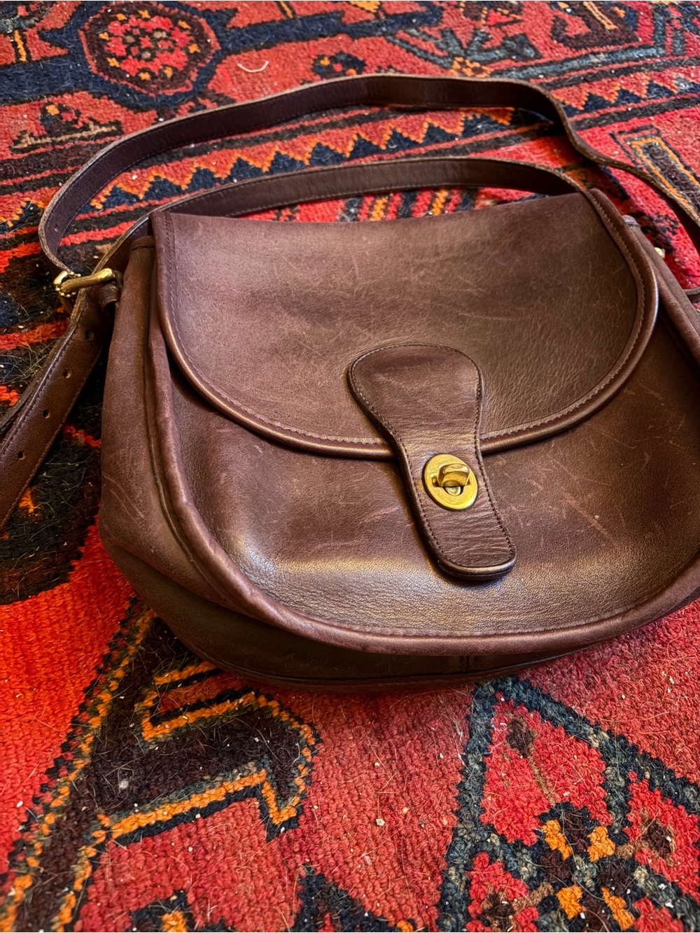 Vintage coach saddlery bag - Picture 2 of 5